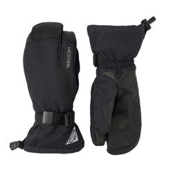 Hestra Powder Gauntlet 3Finger Glove in Black